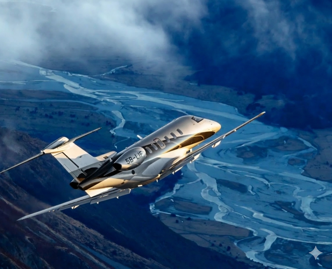 Pilatus PC‑24 in flight